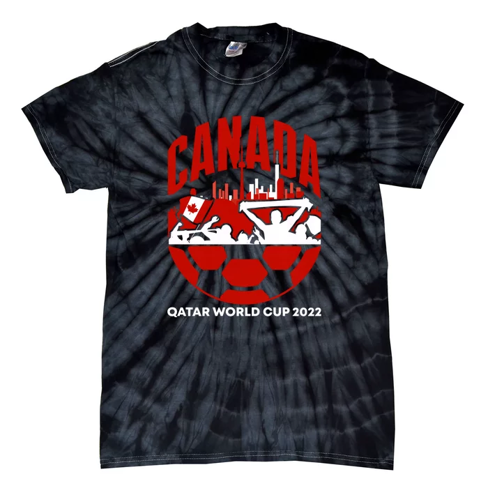 Qatar 2022 Soccer Football Cup Canada Team Support Tie-Dye T-Shirt