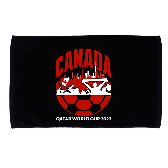 Qatar 2022 Soccer Football Cup Canada Team Support Microfiber Hand Towel