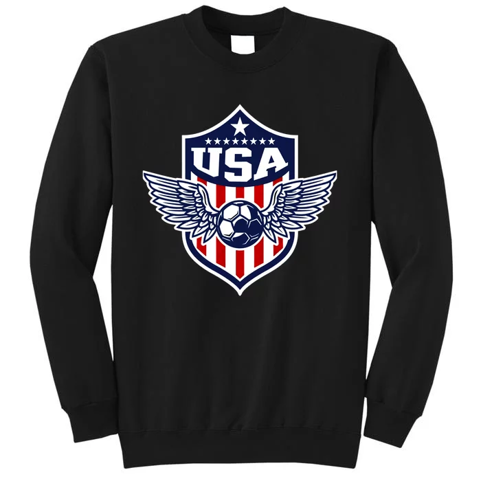 Qatar 2022 Soccer Football Cup America USA Team Support Tall Sweatshirt