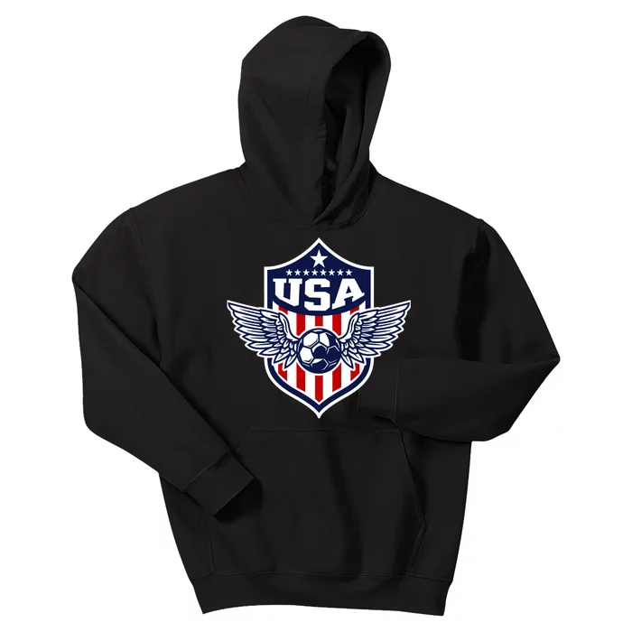 Qatar 2022 Soccer Football Cup America USA Team Support Kids Hoodie