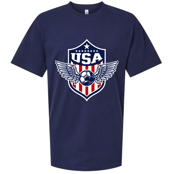 Qatar 2022 Soccer Football Cup America USA Team Support Sueded Cloud Jersey T-Shirt