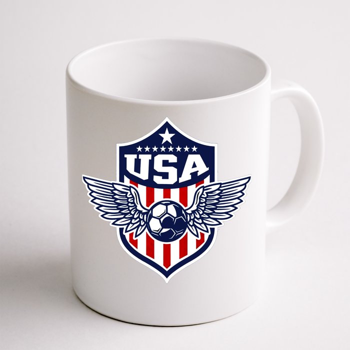 Qatar 2022 Soccer Football Cup America USA Team Support Front & Back Coffee Mug