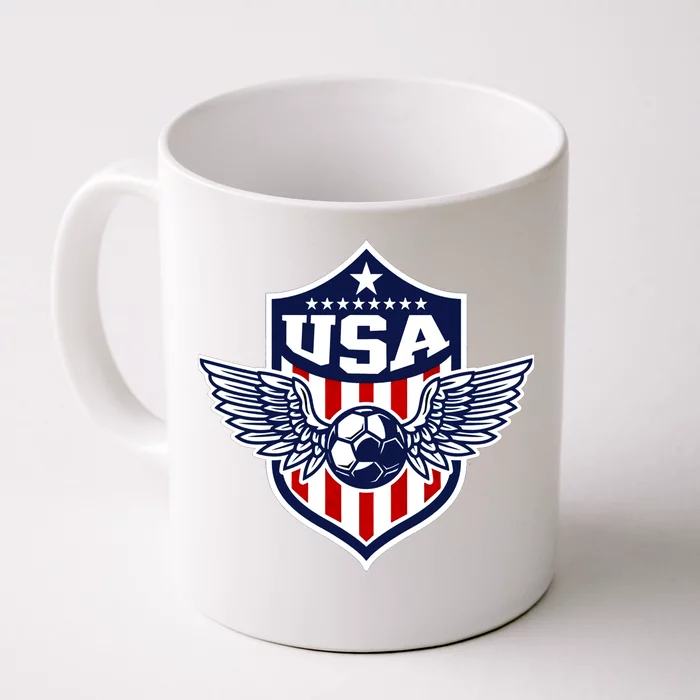 Qatar 2022 Soccer Football Cup America USA Team Support Front & Back Coffee Mug