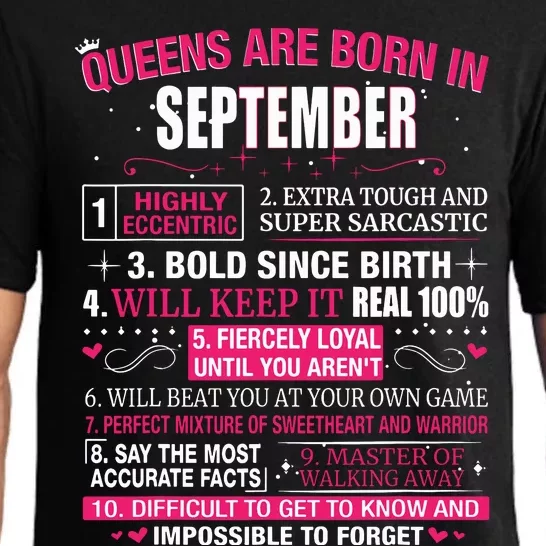 Queens Are Born In September Pajama Set