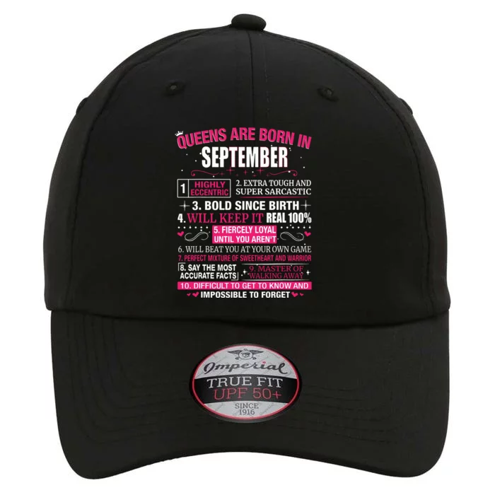 Queens Are Born In September The Original Performance Cap