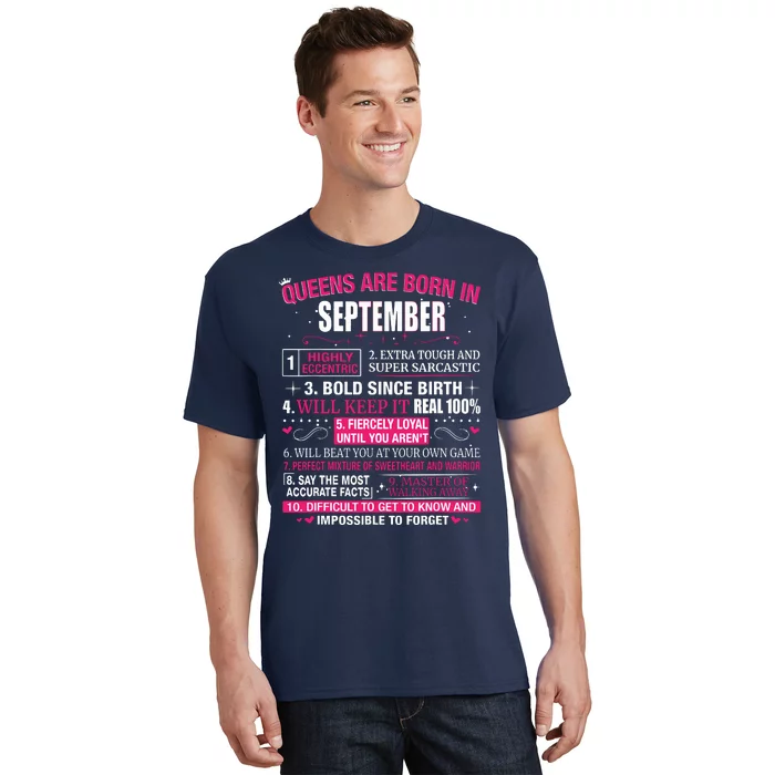 Queens Are Born In September T-Shirt