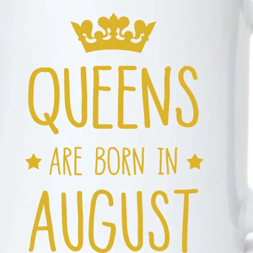 Queens Are Born In August August Birthday Black Color Changing Mug