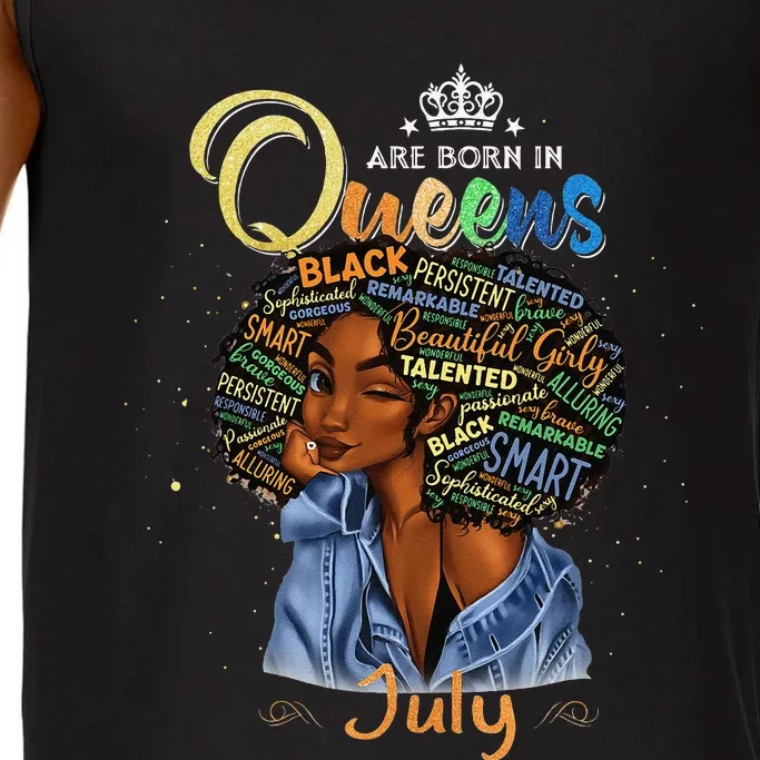 Queens Are Born In July Black Cancer Leo Birthday Gift Comfort Colors® Tank Top