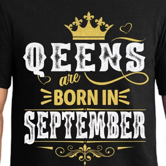 Queens Are Born In September Gift Pajama Set