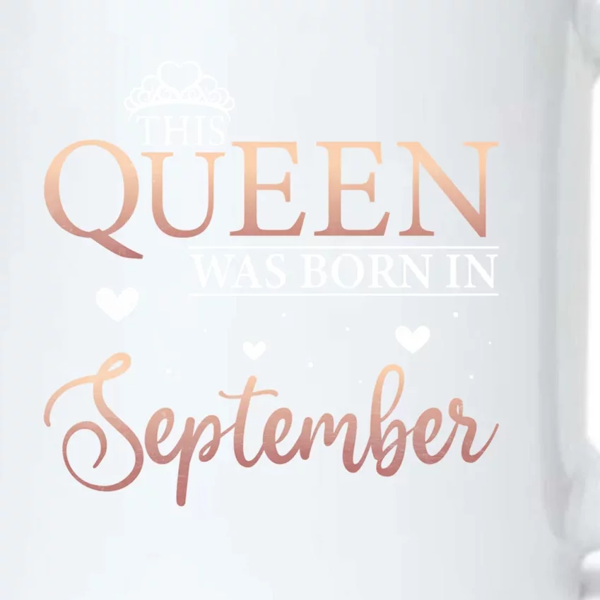 Queens Are Born In September September Bday Meaningful Gift Black Color Changing Mug