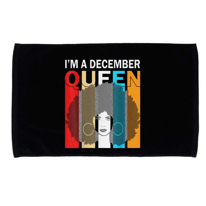 Queens Are Born In December I'm A December Queen Microfiber Hand Towel