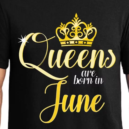 Queens Are Born In June Women Birthday Month Date Gift Pajama Set