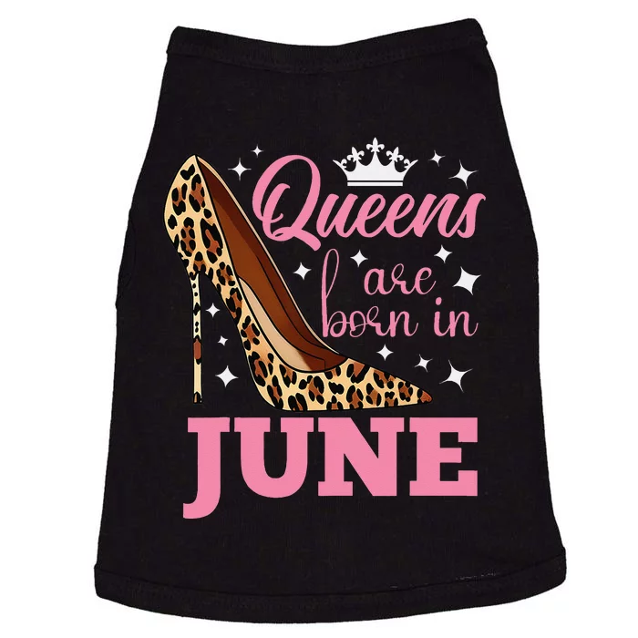 Queens are Born in June Funny June Birthday Doggie Tank