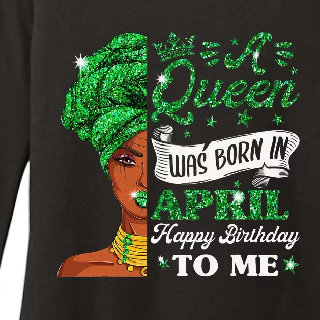 Queens Are Born In April Birthday Wo Womens CVC Long Sleeve Shirt