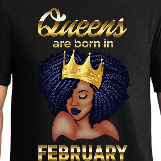 Queens Are Born In February Birthday for Black Wo Pajama Set