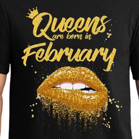 Queens Are Born In February Birthday for Black Wo Pajama Set