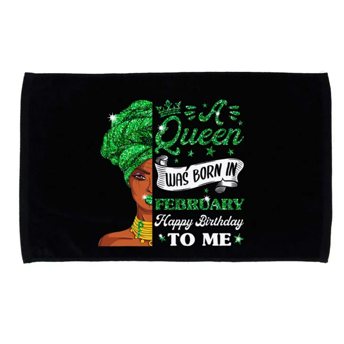 Queens Are Born In February February Birthday Wo Microfiber Hand Towel