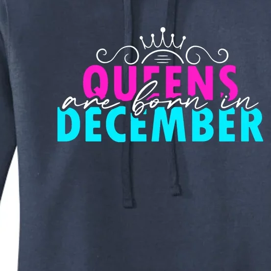 Queens Are Born In December Women's Pullover Hoodie