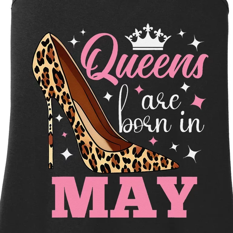 Queens are Born in May Funny May Birthday Ladies Essential Tank