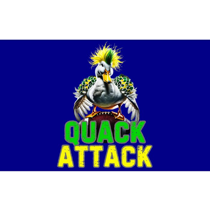 Quack Attack By Angry White Green And Yellow Duck Bumper Sticker