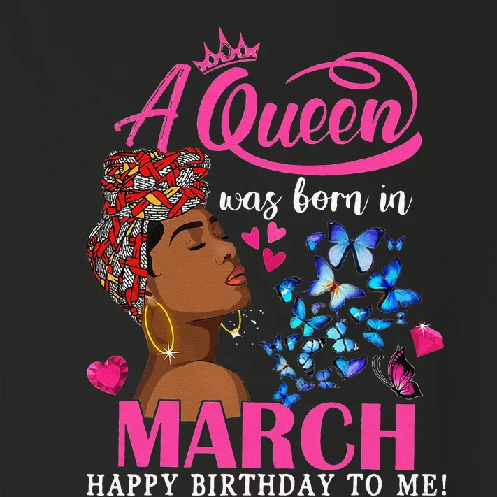 Queens Are Born In March Gift March Birthday wo Toddler Long Sleeve Shirt