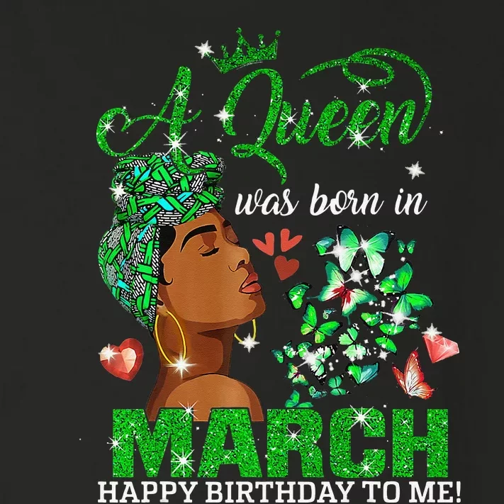 Queens Are Born In March St Patrick's Day Birthday Toddler Long Sleeve Shirt