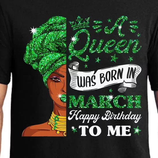 Queens Are Born In March March Birthday Wo Pajama Set