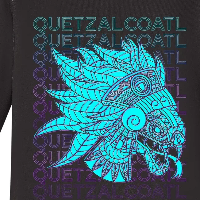 Quetzalcoatl Aztec Feathered Serpent Mayan Inca Toltec Baby Long Sleeve Bodysuit