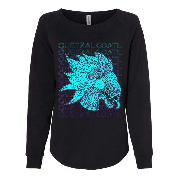 Quetzalcoatl Aztec Feathered Serpent Mayan Inca Toltec Womens California Wash Sweatshirt