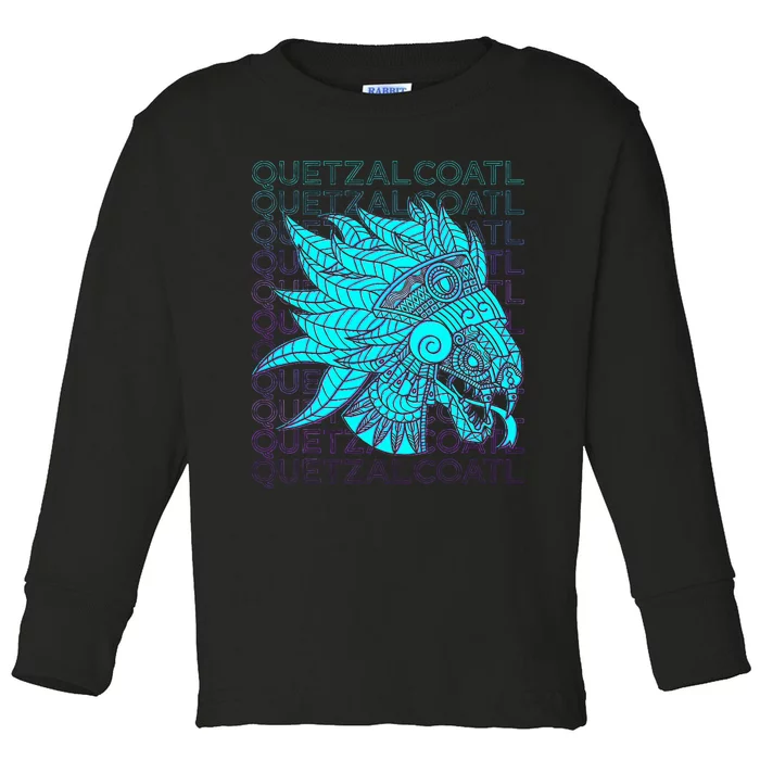 Quetzalcoatl Aztec Feathered Serpent Mayan Inca Toltec Toddler Long Sleeve Shirt