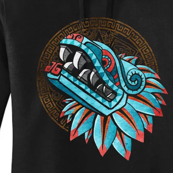 Quetzalcoatl Aztec Feathered Serpent Mayan Inca Toltec Women's Pullover Hoodie