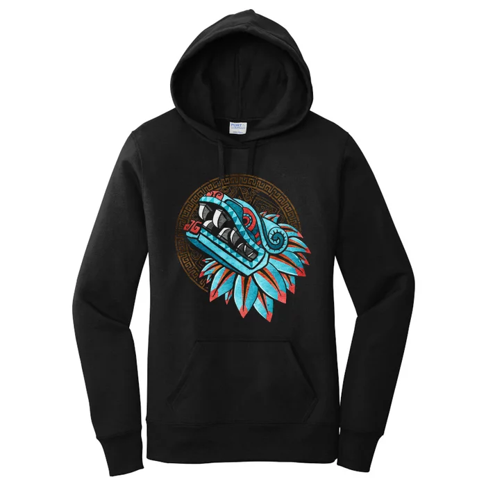 Quetzalcoatl Aztec Feathered Serpent Mayan Inca Toltec Women's Pullover Hoodie