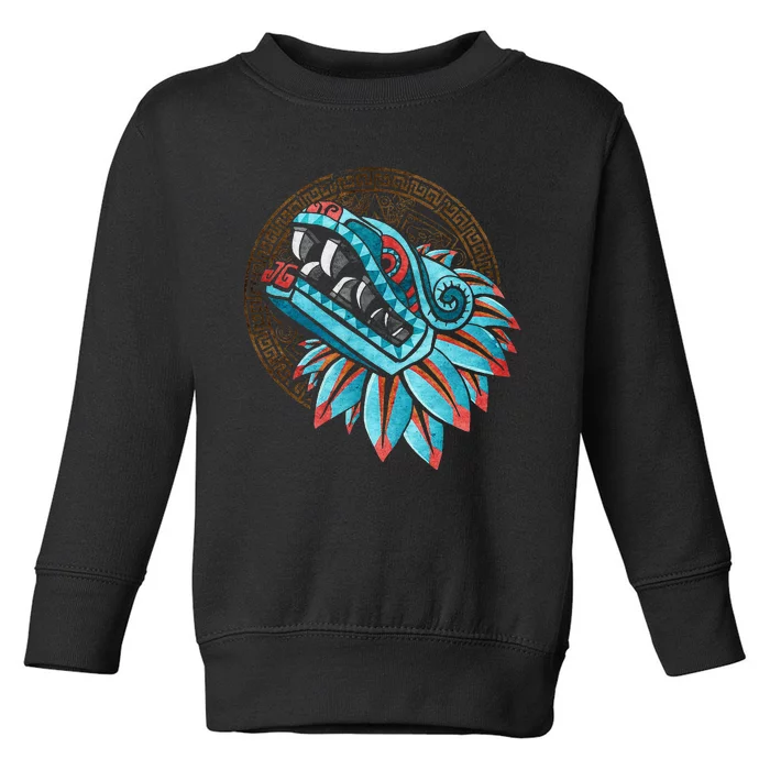 Quetzalcoatl Aztec Feathered Serpent Mayan Inca Toltec Toddler Sweatshirt