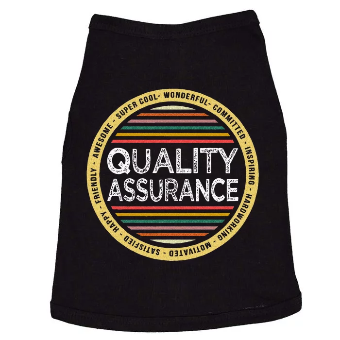 Quality Assurance Funny Profession Birthday Doggie Tank