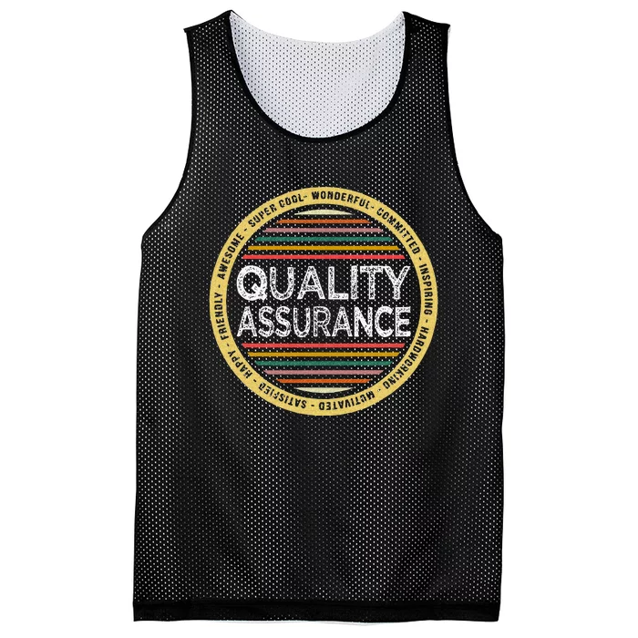 Quality Assurance Funny Profession Birthday Mesh Reversible Basketball Jersey Tank