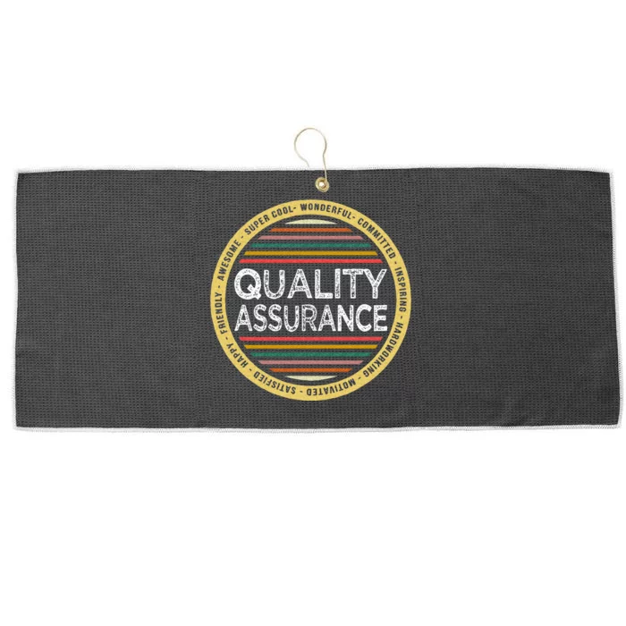 Quality Assurance Funny Profession Birthday Large Microfiber Waffle Golf Towel