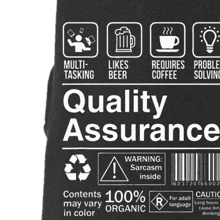 Quality Assurance Funny Description Label Doggie 3-End Fleece Hoodie