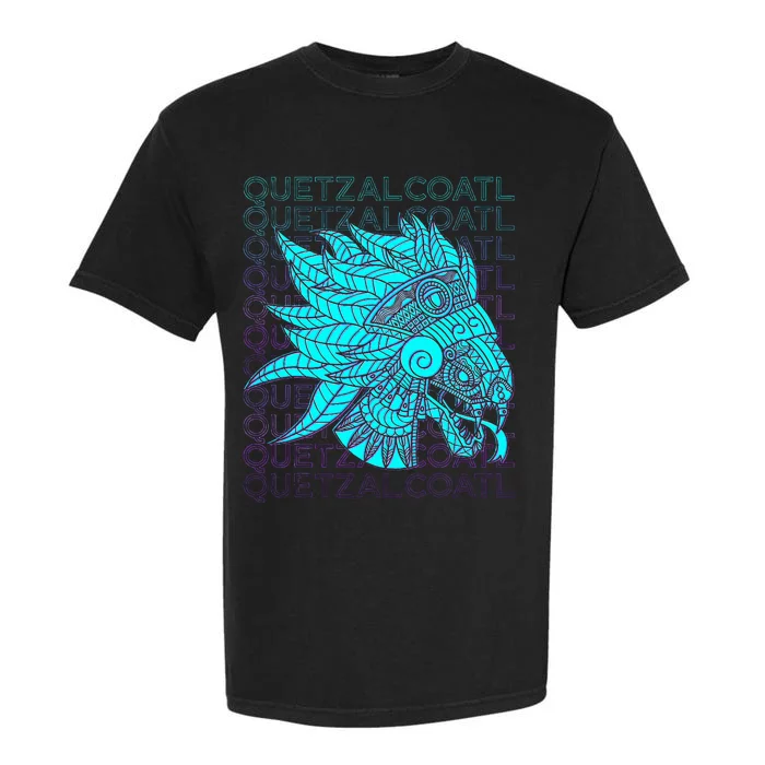 Quetzalcoatl Aztec Feathered Serpent Mayan Inca Toltec Garment-Dyed Heavyweight T-Shirt