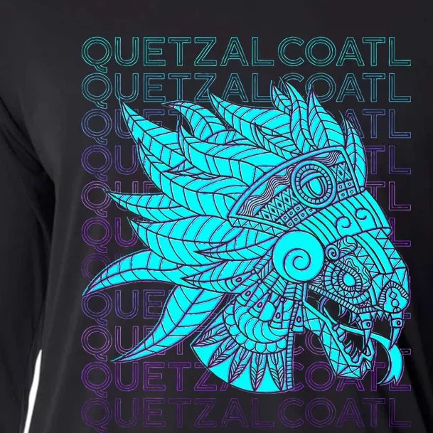 Quetzalcoatl Aztec Feathered Serpent Mayan Inca Toltec Cooling Performance Long Sleeve Crew