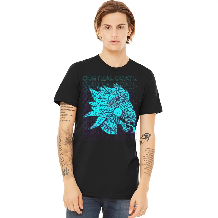 Quetzalcoatl Aztec Feathered Serpent Mayan Inca Toltec Premium T-Shirt