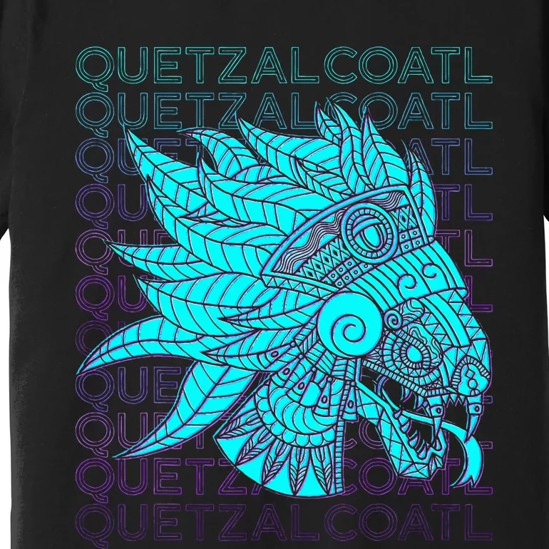 Quetzalcoatl Aztec Feathered Serpent Mayan Inca Toltec Premium T-Shirt