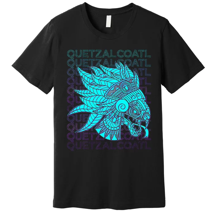 Quetzalcoatl Aztec Feathered Serpent Mayan Inca Toltec Premium T-Shirt