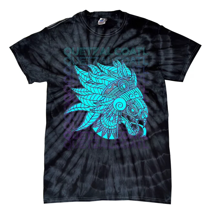 Quetzalcoatl Aztec Feathered Serpent Mayan Inca Toltec Tie-Dye T-Shirt