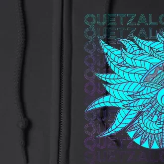 Quetzalcoatl Aztec Feathered Serpent Mayan Inca Toltec Full Zip Hoodie