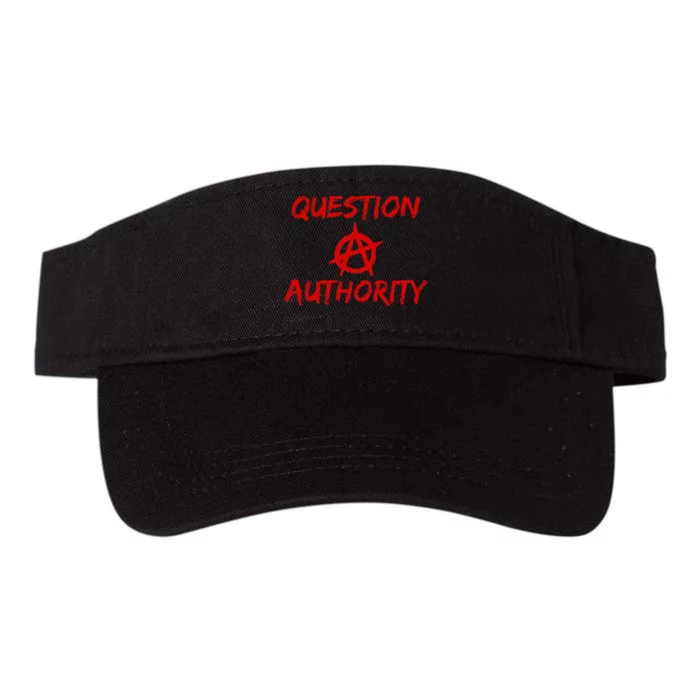 Question Authority Free Thinker Anarchy Valucap Bio-Washed Visor