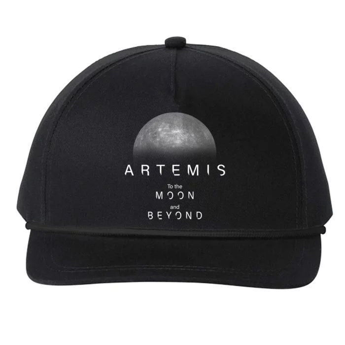 Quote Artemis Launch Mission To The Moon And Beyond Snapback Five-Panel Rope Hat