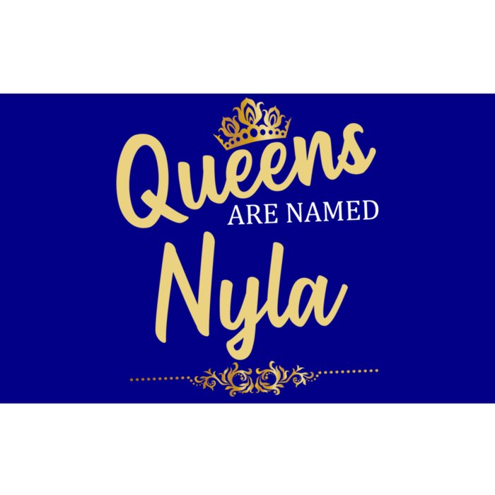 Queens Are Named Nyla Personalized Funny Birthday Gift Bumper Sticker