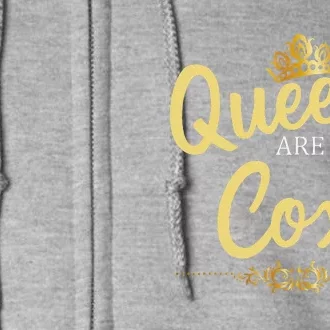 Queens Are Named COX Gift Surname Funny Birthday Reunion Full Zip Hoodie