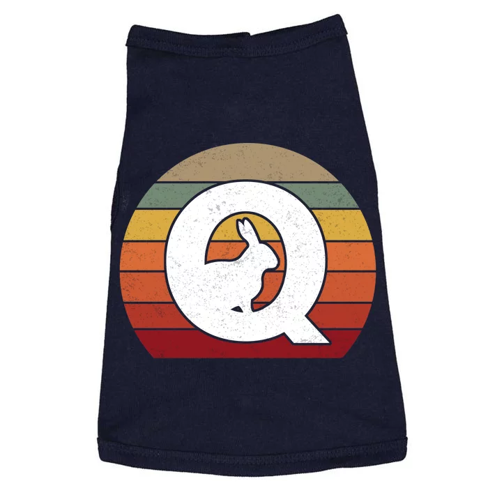 Qanon Conspiracy Rabbit Retro Q Anon Doggie Tank