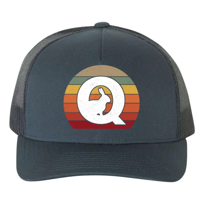 Qanon Conspiracy Rabbit Retro Q Anon Yupoong Adult 5-Panel Trucker Hat